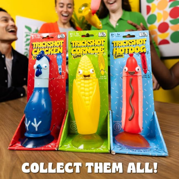 Chicken vs Hotdog – Hilarious Flip Challenge Party Game for Families, Kids & Adults | Fun Game for 2–10 Players | Includes Bonus Cards & Fast-Paced Fun for Christmas