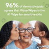 WaterWipes Sensitive+ Baby & Toddler Wipes, 720 Count (12 Packs), 3-In-1 Cleans, Cares, Protects, 99.9% Water, Textured Clean, Unscented