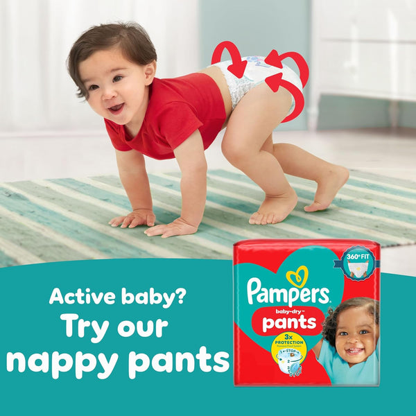 Pampers Baby-Dry Paw Patrol Edition Size 4, 222 Nappies, 9kg-14kg, Monthly Pack, Up to a 100% Leak-Free & Comfortable Night