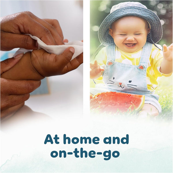 Pampers Harmonie Aqua Baby Wipes Plastic Free 24 Packs of 48 Wipes, 1152 Baby Wet Wipes, Help restore natural skin pH, Delicate lotion with 99 percent water