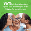 WaterWipes Sensitive+ Hydrating Boost Wipes, 720 Count (12 Packs), 3-In-1 Cleans, Cares, Hydrates, 99% Water with Aloe Vera, Unscented Baby Wipes