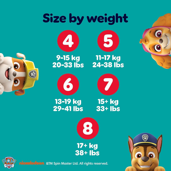 Pampers Baby-Dry Nappy Pants Paw Patrol Edition Size 5, 160 Nappies, 11kg-17kg, Monthly Pack, with Our 360° Pants Fit to Help Prevent Leaks