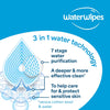 WaterWipes Sensitive+ Baby & Toddler Wipes, 720 Count (12 Packs), 3-In-1 Cleans, Cares, Protects, 99.9% Water, Textured Clean, Unscented