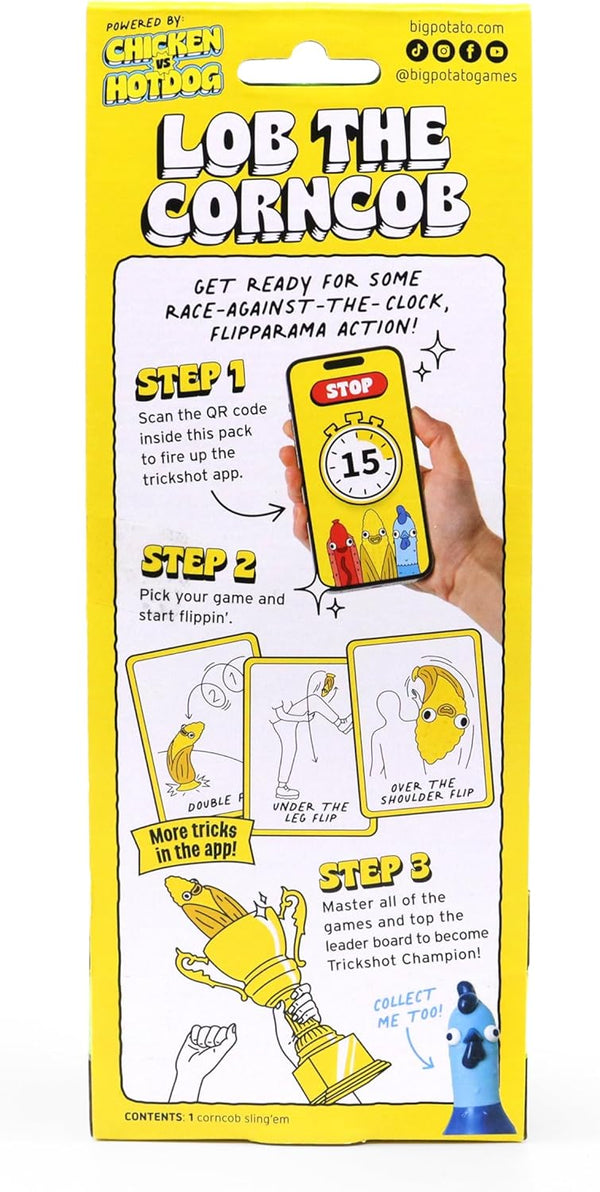 Chicken vs Hotdog – Hilarious Flip Challenge Party Game for Families, Kids & Adults | Fun Game for 2–10 Players | Includes Bonus Cards & Fast-Paced Fun for Christmas