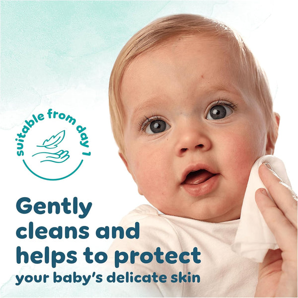 Pampers Harmonie Aqua Baby Wipes Plastic Free 24 Packs of 48 Wipes, 1152 Baby Wet Wipes, Help restore natural skin pH, Delicate lotion with 99 percent water